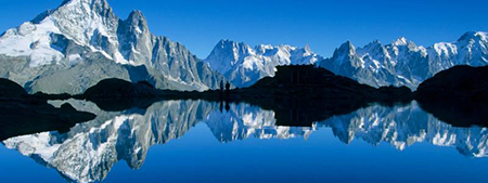 Le Lac Blanc et le massif du Mont Blanc  © RA Tourisme/S. Godin